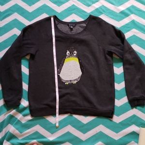 American Eagle Sequin Penguin Sweatshirt